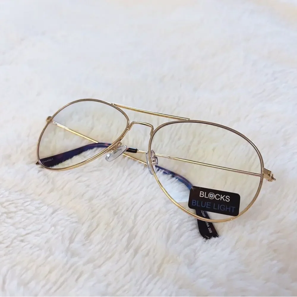 Noelle Gold Blue Light Glasses
